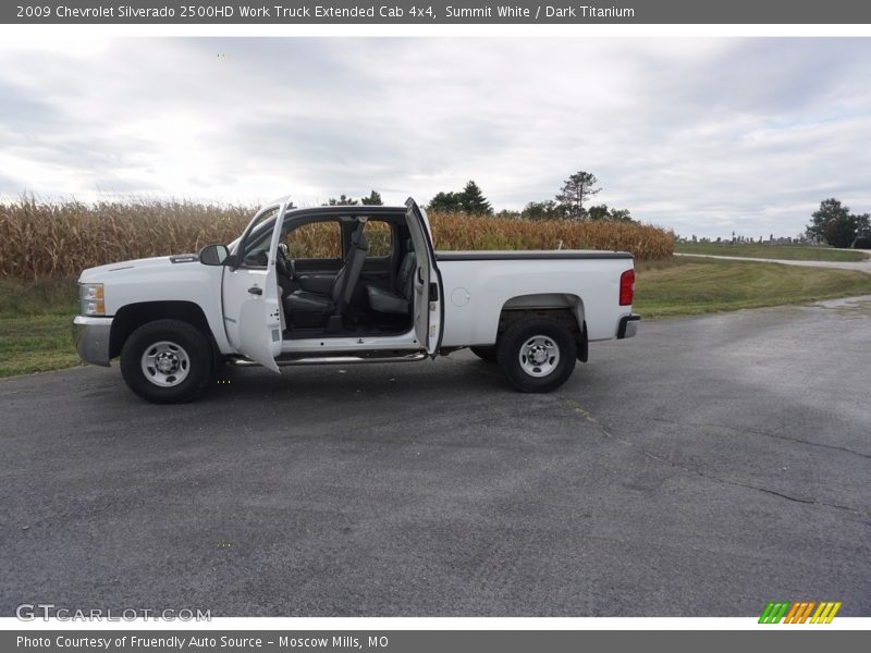 Summit White / Dark Titanium 2009 Chevrolet Silverado 2500HD Work Truck Extended Cab 4x4