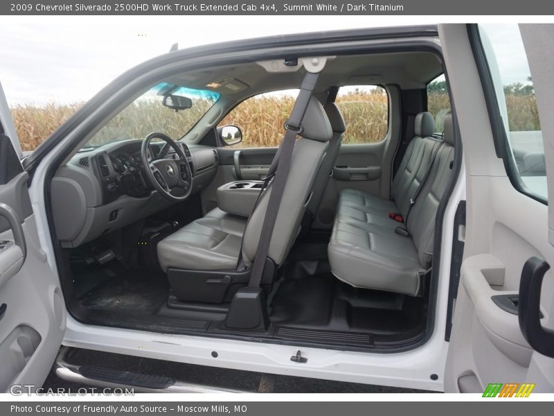 Summit White / Dark Titanium 2009 Chevrolet Silverado 2500HD Work Truck Extended Cab 4x4