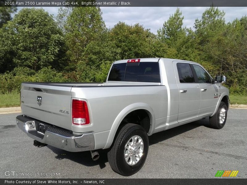 Bright Silver Metallic / Black 2018 Ram 2500 Laramie Mega Cab 4x4