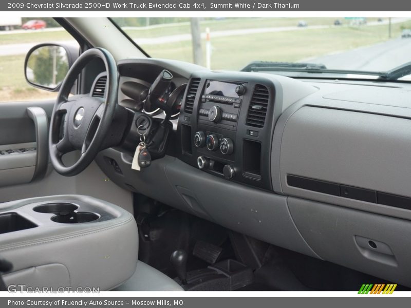 Summit White / Dark Titanium 2009 Chevrolet Silverado 2500HD Work Truck Extended Cab 4x4