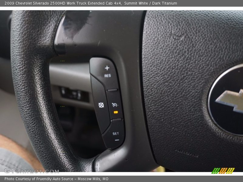 Summit White / Dark Titanium 2009 Chevrolet Silverado 2500HD Work Truck Extended Cab 4x4