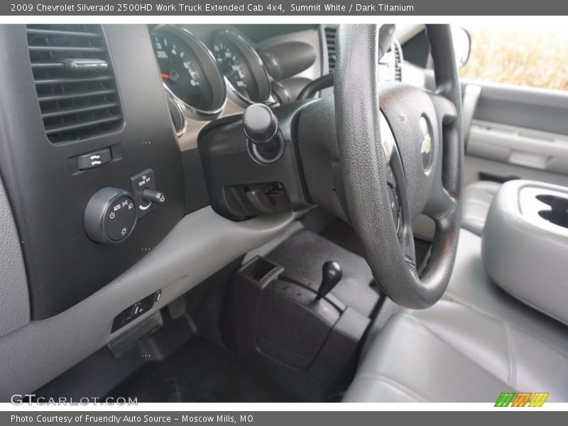 Summit White / Dark Titanium 2009 Chevrolet Silverado 2500HD Work Truck Extended Cab 4x4