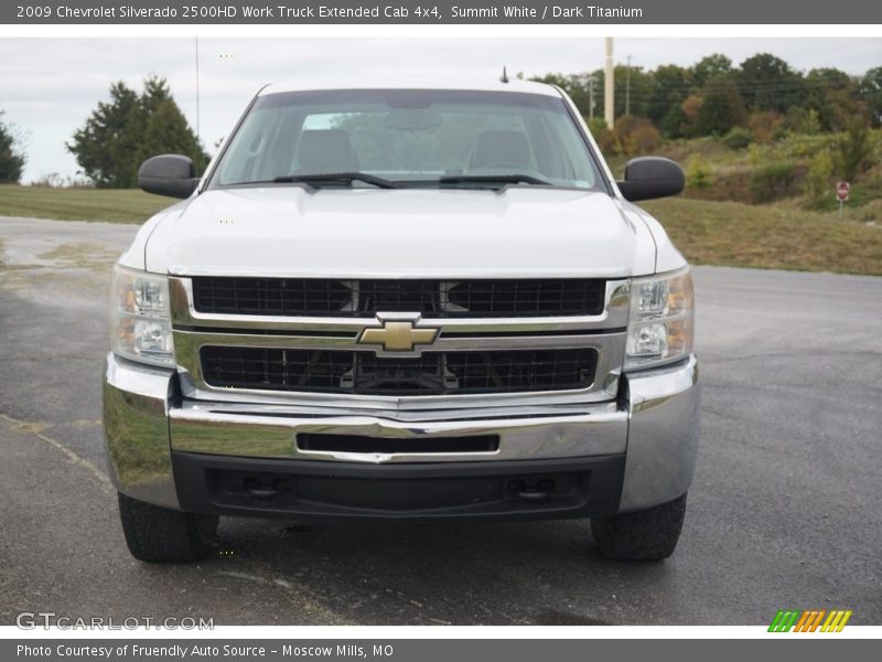 Summit White / Dark Titanium 2009 Chevrolet Silverado 2500HD Work Truck Extended Cab 4x4