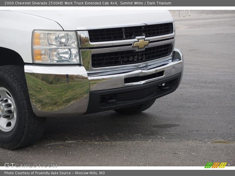 Summit White / Dark Titanium 2009 Chevrolet Silverado 2500HD Work Truck Extended Cab 4x4