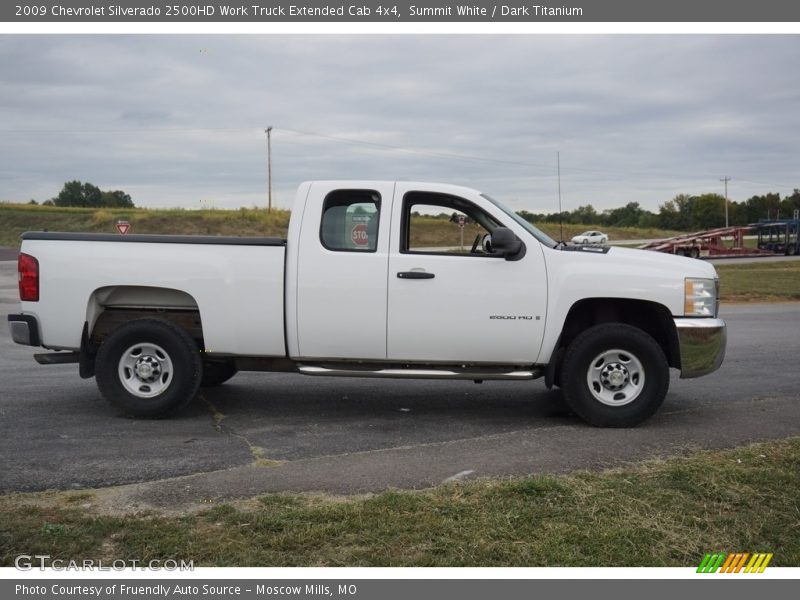 Summit White / Dark Titanium 2009 Chevrolet Silverado 2500HD Work Truck Extended Cab 4x4
