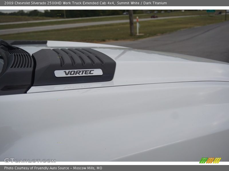 Summit White / Dark Titanium 2009 Chevrolet Silverado 2500HD Work Truck Extended Cab 4x4