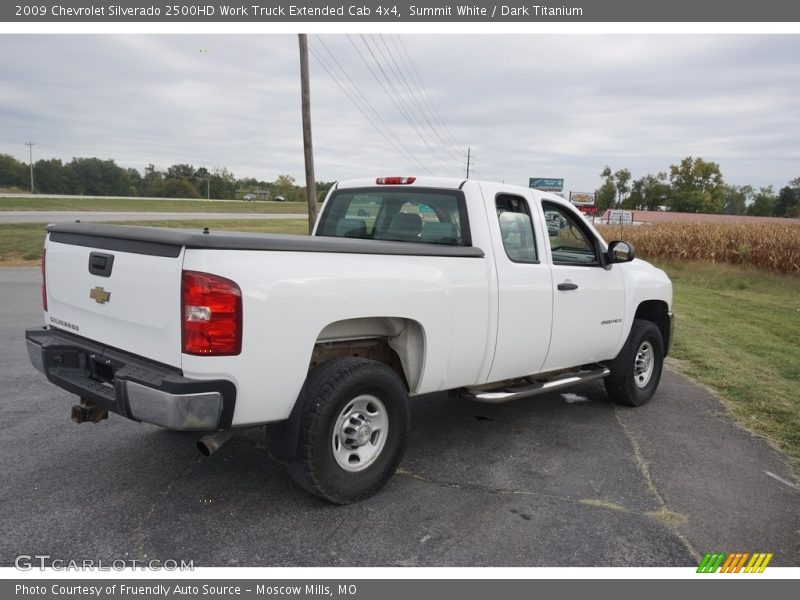 Summit White / Dark Titanium 2009 Chevrolet Silverado 2500HD Work Truck Extended Cab 4x4