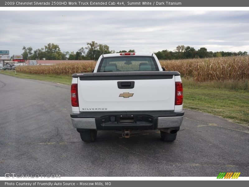 Summit White / Dark Titanium 2009 Chevrolet Silverado 2500HD Work Truck Extended Cab 4x4