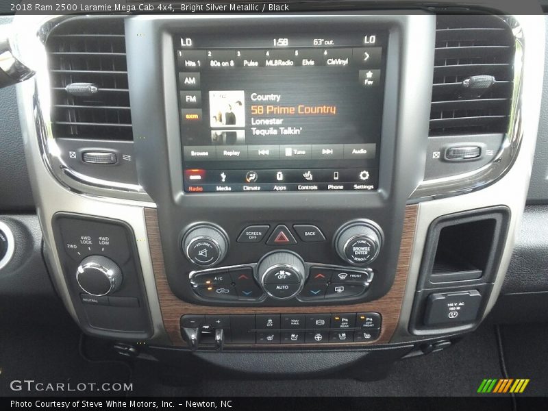 Controls of 2018 2500 Laramie Mega Cab 4x4