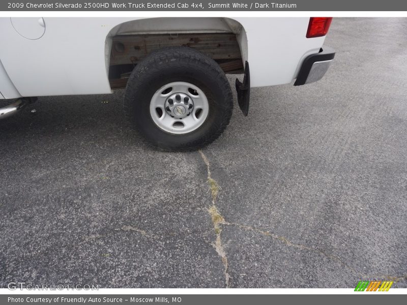 Summit White / Dark Titanium 2009 Chevrolet Silverado 2500HD Work Truck Extended Cab 4x4