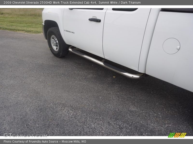 Summit White / Dark Titanium 2009 Chevrolet Silverado 2500HD Work Truck Extended Cab 4x4