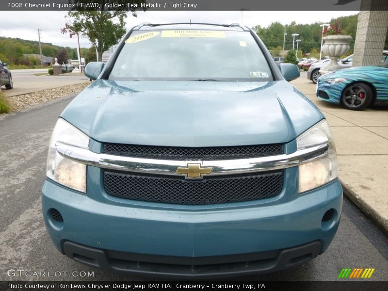 Golden Teal Metallic / Light Gray 2008 Chevrolet Equinox LT AWD