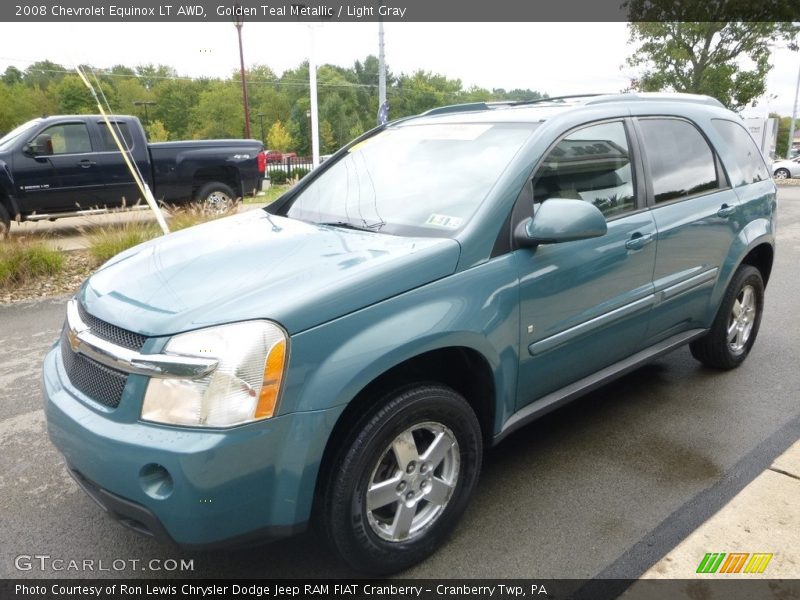 Golden Teal Metallic / Light Gray 2008 Chevrolet Equinox LT AWD
