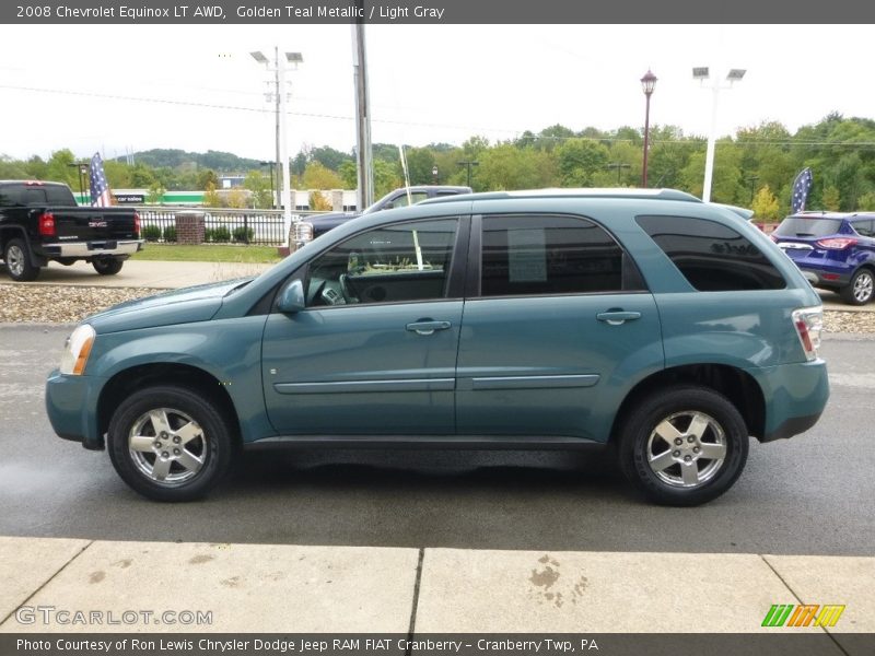 Golden Teal Metallic / Light Gray 2008 Chevrolet Equinox LT AWD