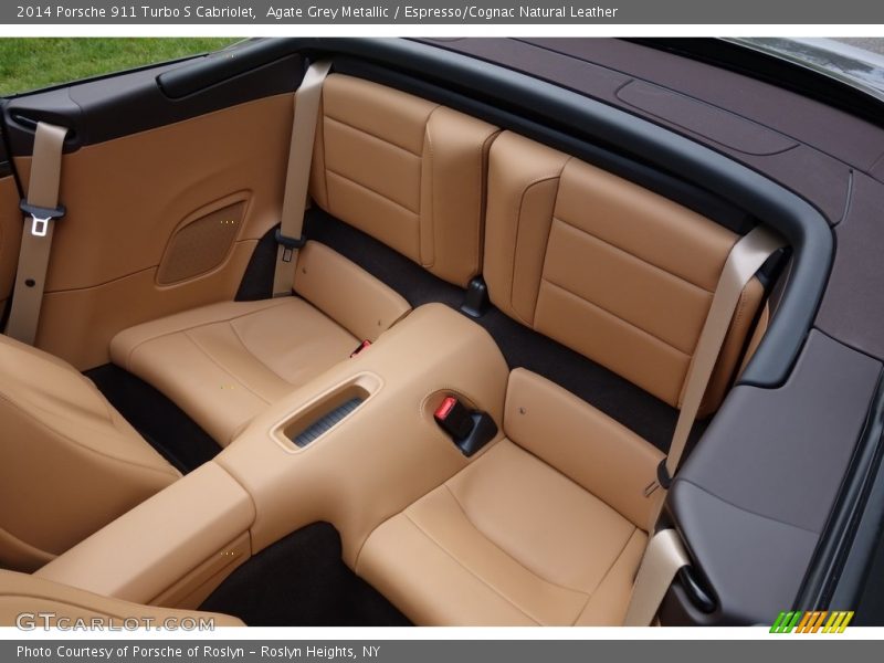 Agate Grey Metallic / Espresso/Cognac Natural Leather 2014 Porsche 911 Turbo S Cabriolet