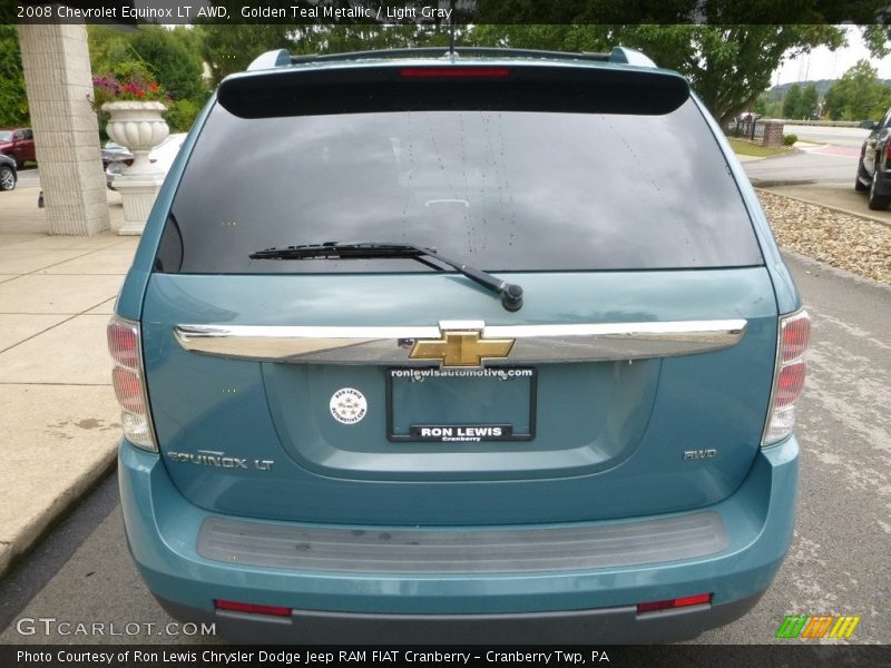 Golden Teal Metallic / Light Gray 2008 Chevrolet Equinox LT AWD