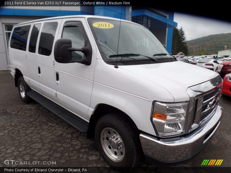 Oxford White / Medium Flint 2011 Ford E Series Van E350 XLT Passenger