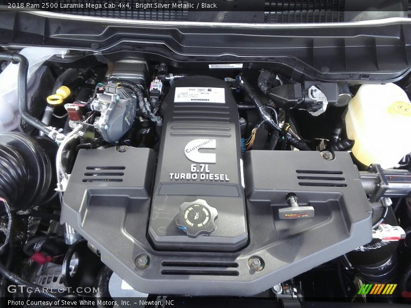  2018 2500 Laramie Mega Cab 4x4 Engine - 6.7 Liter OHV 24-Valve Cummins Turbo-Diesel Inline 6 Cylinder