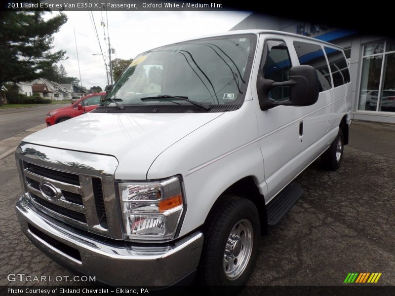 Oxford White / Medium Flint 2011 Ford E Series Van E350 XLT Passenger