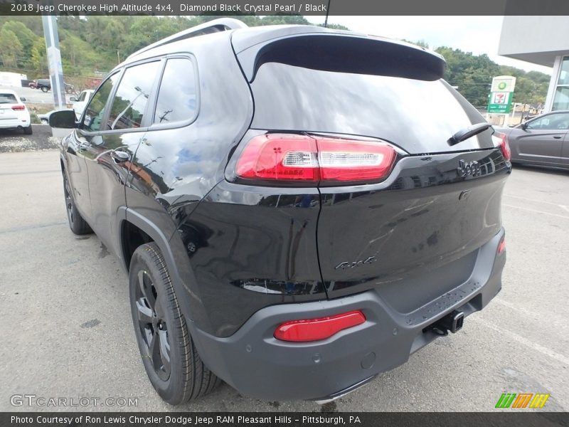Diamond Black Crystal Pearl / Black 2018 Jeep Cherokee High Altitude 4x4