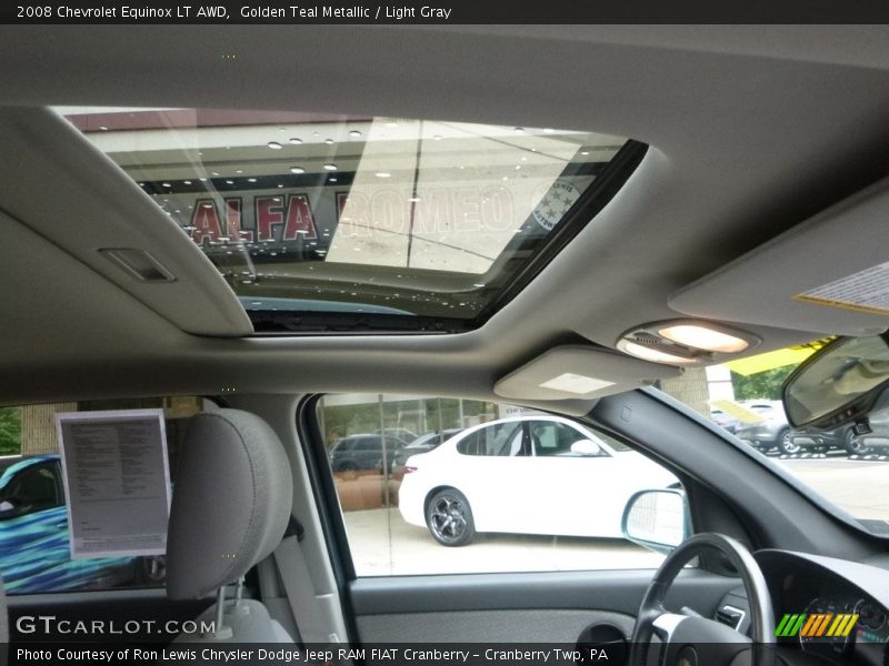 Golden Teal Metallic / Light Gray 2008 Chevrolet Equinox LT AWD