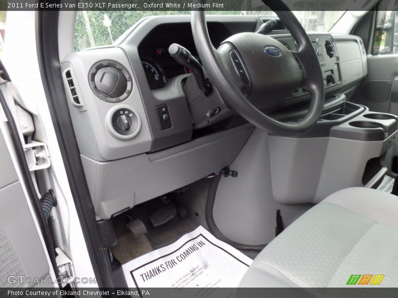 Oxford White / Medium Flint 2011 Ford E Series Van E350 XLT Passenger