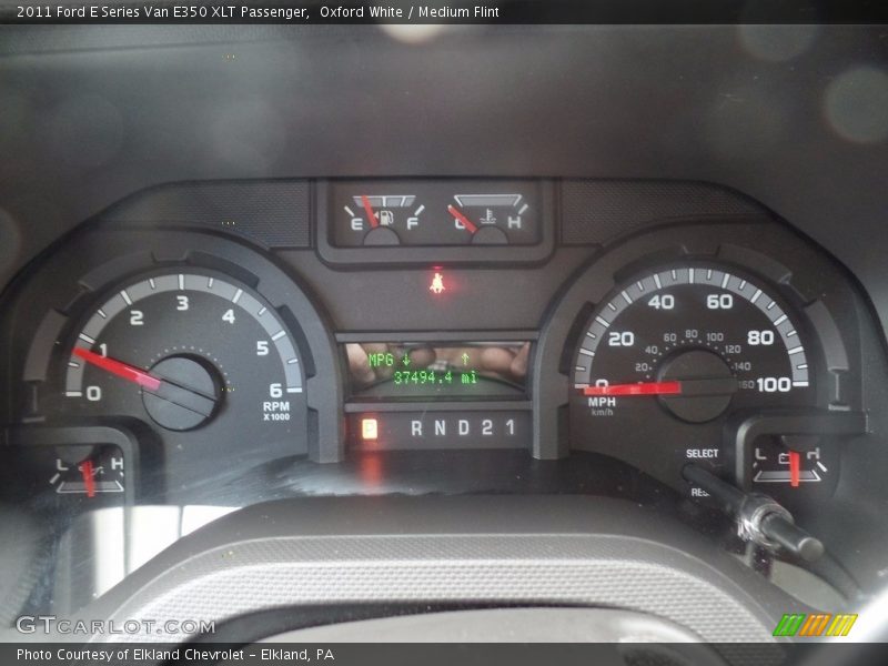 Oxford White / Medium Flint 2011 Ford E Series Van E350 XLT Passenger