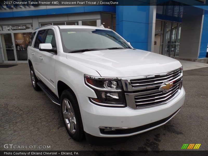 Iridescent Pearl Tricoat / Cocoa/Dune 2017 Chevrolet Tahoe Premier 4WD
