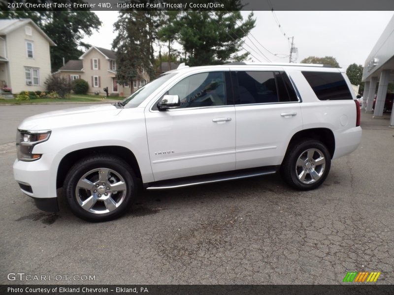 Iridescent Pearl Tricoat / Cocoa/Dune 2017 Chevrolet Tahoe Premier 4WD