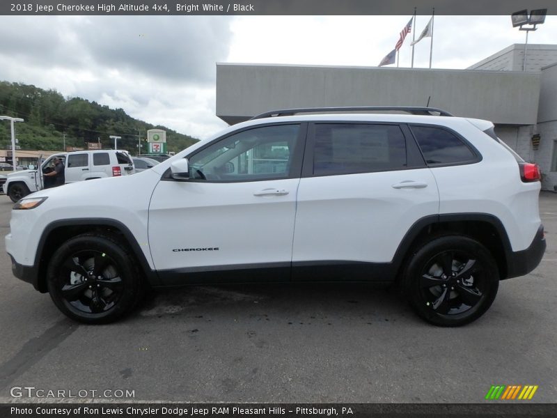 Bright White / Black 2018 Jeep Cherokee High Altitude 4x4