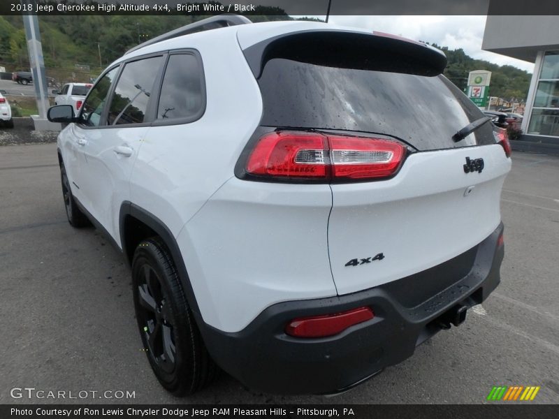 Bright White / Black 2018 Jeep Cherokee High Altitude 4x4