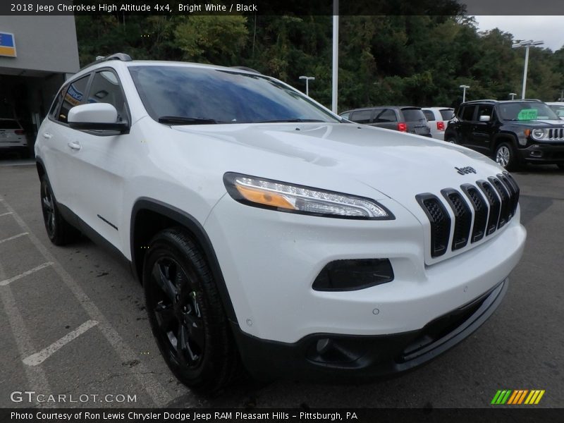 Bright White / Black 2018 Jeep Cherokee High Altitude 4x4