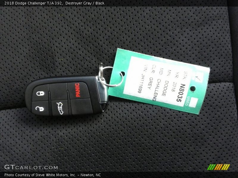 Destroyer Gray / Black 2018 Dodge Challenger T/A 392