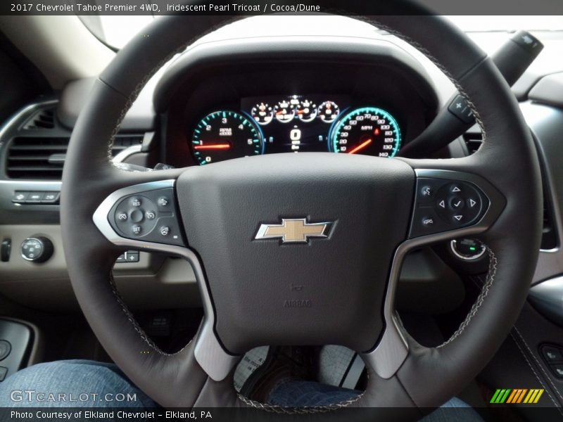 Iridescent Pearl Tricoat / Cocoa/Dune 2017 Chevrolet Tahoe Premier 4WD
