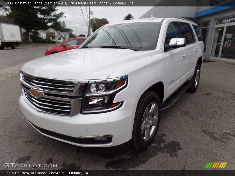 Iridescent Pearl Tricoat / Cocoa/Dune 2017 Chevrolet Tahoe Premier 4WD