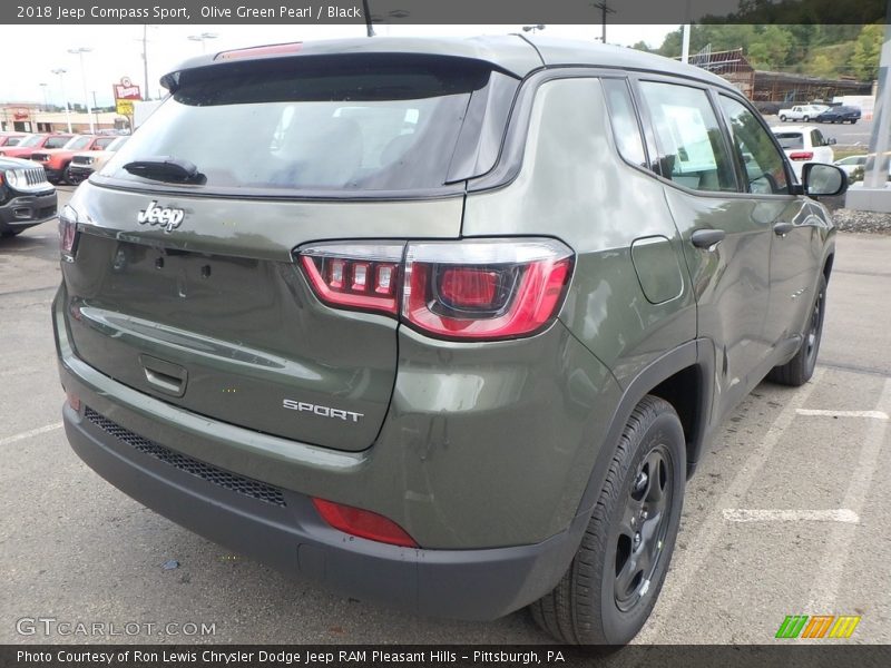 Olive Green Pearl / Black 2018 Jeep Compass Sport