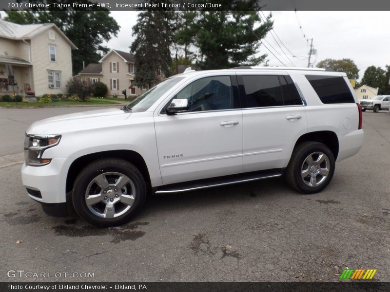 Iridescent Pearl Tricoat / Cocoa/Dune 2017 Chevrolet Tahoe Premier 4WD