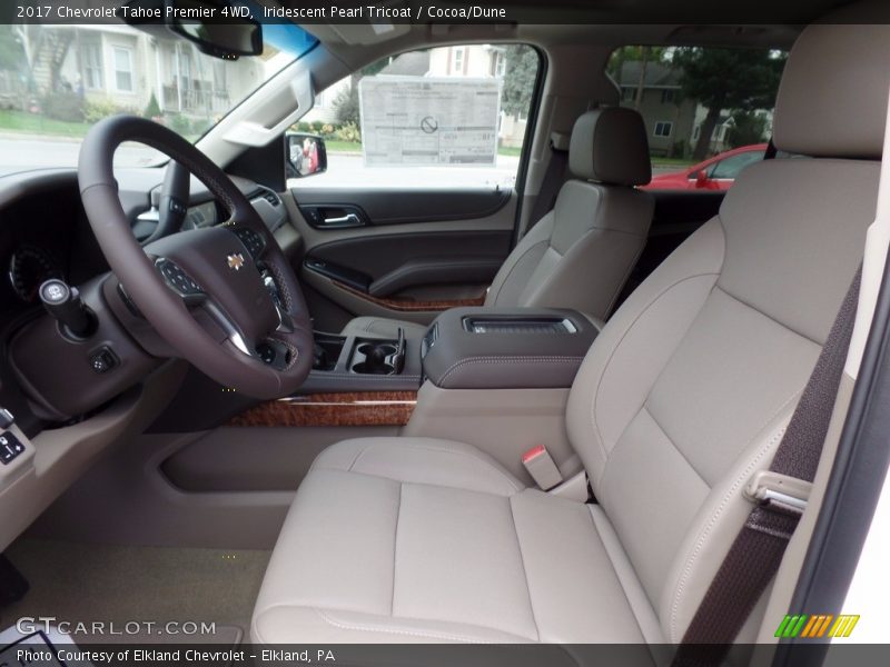 Iridescent Pearl Tricoat / Cocoa/Dune 2017 Chevrolet Tahoe Premier 4WD