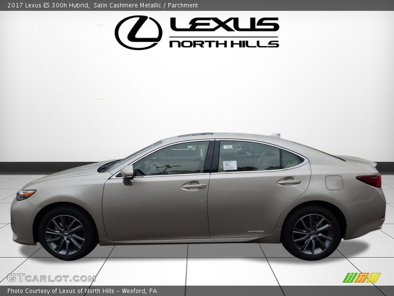 Satin Cashmere Metallic / Parchment 2017 Lexus ES 300h Hybrid