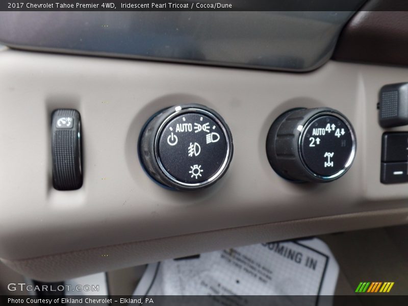 Iridescent Pearl Tricoat / Cocoa/Dune 2017 Chevrolet Tahoe Premier 4WD