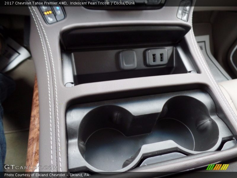 Iridescent Pearl Tricoat / Cocoa/Dune 2017 Chevrolet Tahoe Premier 4WD
