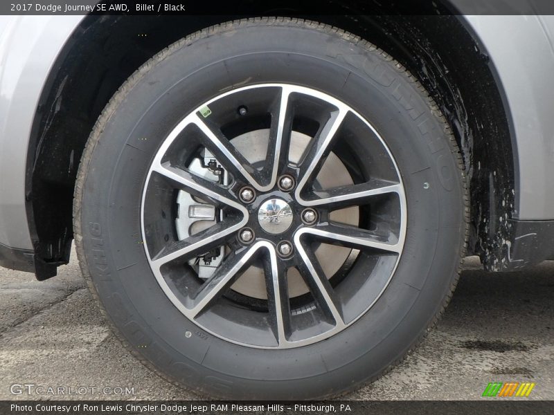 Billet / Black 2017 Dodge Journey SE AWD