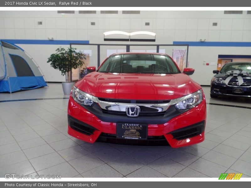 Rallye Red / Black 2017 Honda Civic LX Sedan