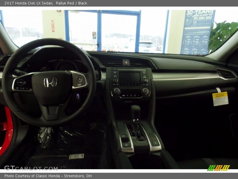 Rallye Red / Black 2017 Honda Civic LX Sedan