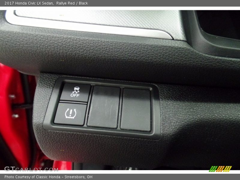Rallye Red / Black 2017 Honda Civic LX Sedan