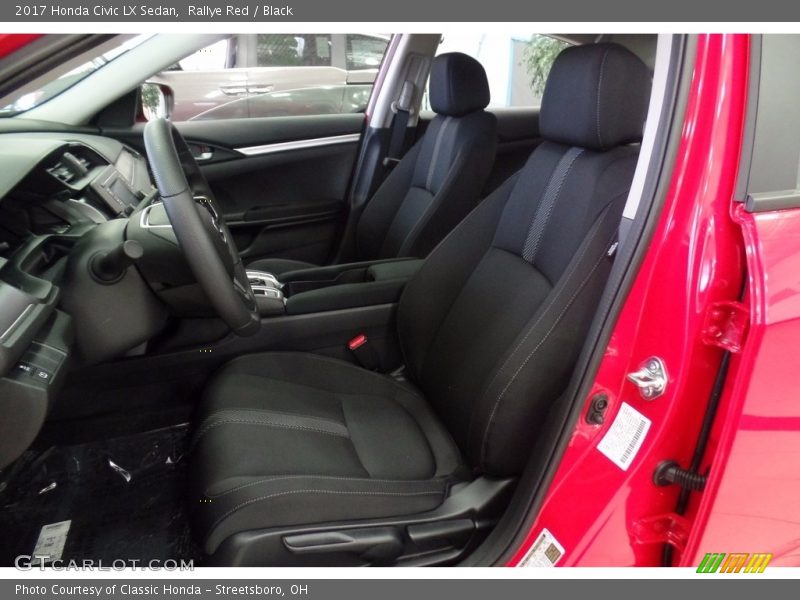 Rallye Red / Black 2017 Honda Civic LX Sedan