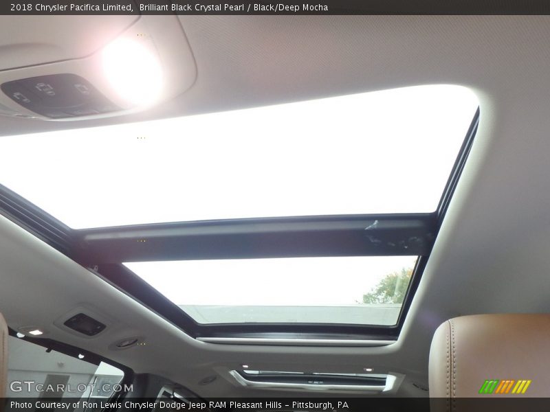 Brilliant Black Crystal Pearl / Black/Deep Mocha 2018 Chrysler Pacifica Limited