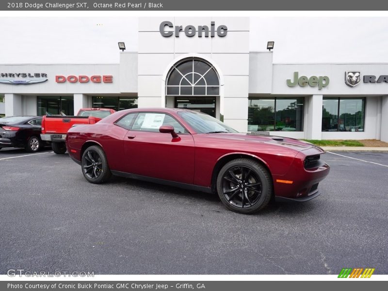 Octane Red Pearl / Black 2018 Dodge Challenger SXT