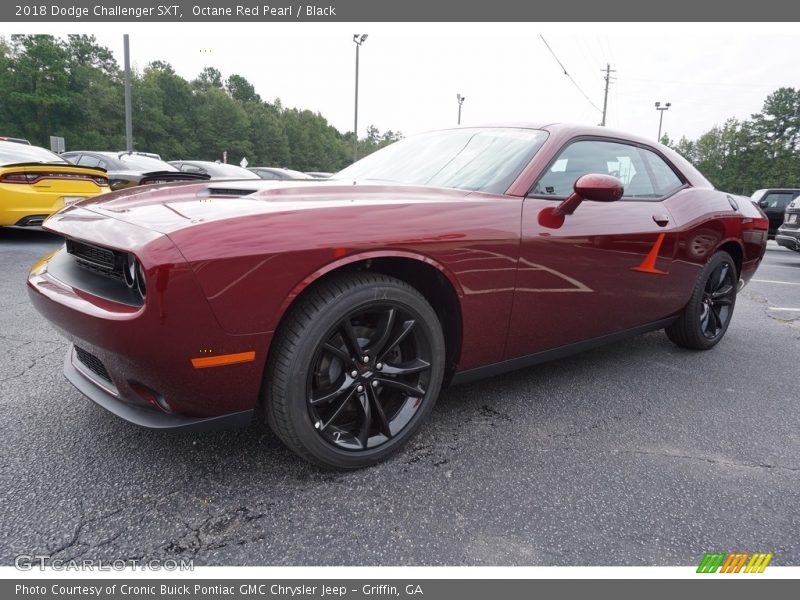 Octane Red Pearl / Black 2018 Dodge Challenger SXT