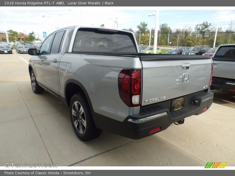 Lunar Silver Metallic / Black 2018 Honda Ridgeline RTL-T AWD